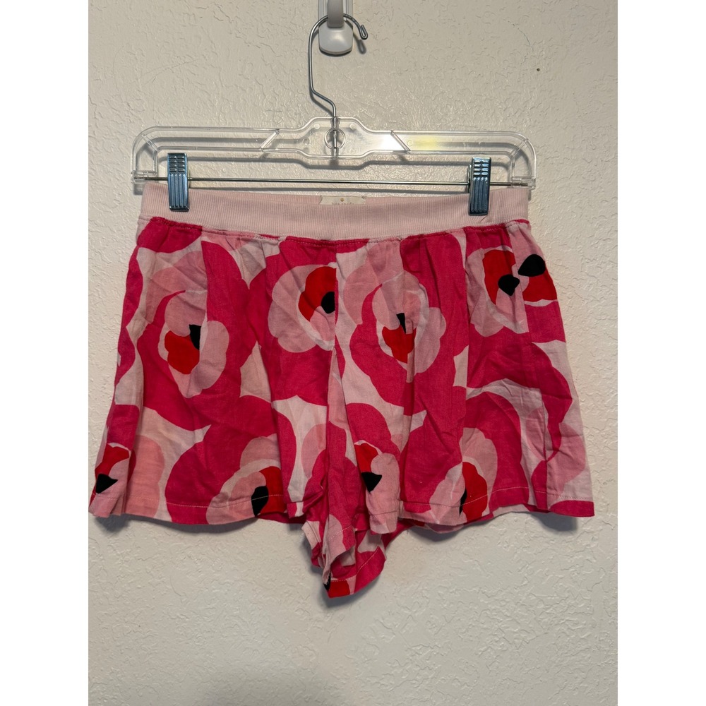 Kate Spade New York Pink Floral Poppy Pajama Shorts Dream a Little Dream Small